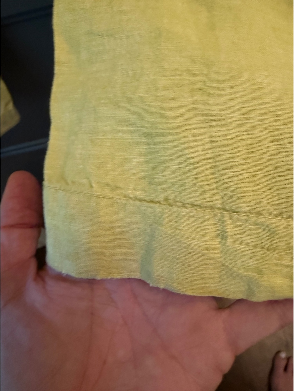 Pilcro Women's yellow Linen Pants Size 12 - Picture 4 of 4